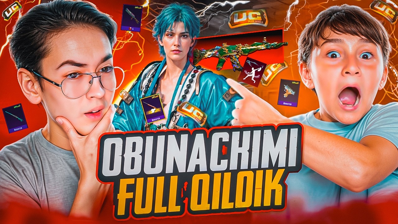 $25 000 UC!🔥OPEN CASE TEKINGA OBUNACHIM AKKAUNTINI KUCHAYTIRIB BERDIM💀| avagadro pubg |