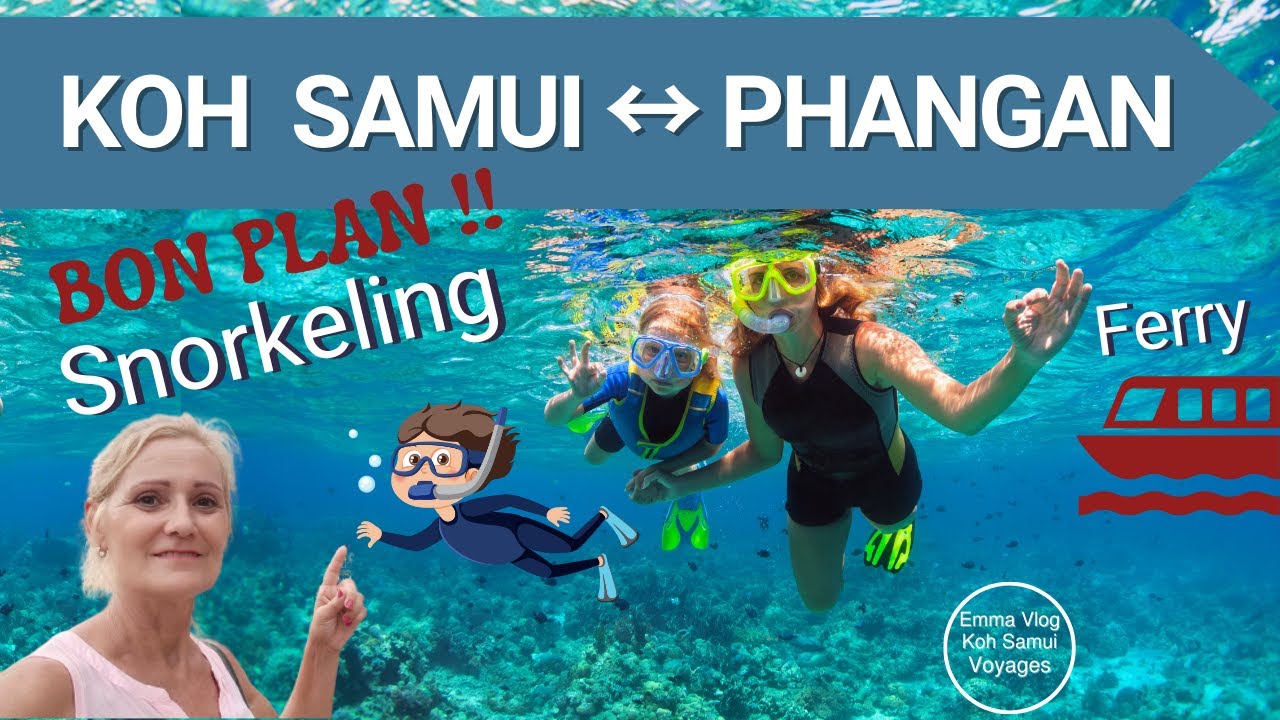 Bon plan pour faire du snorkeling masque et tuba à Koh Phangan au départ de Koh Samui