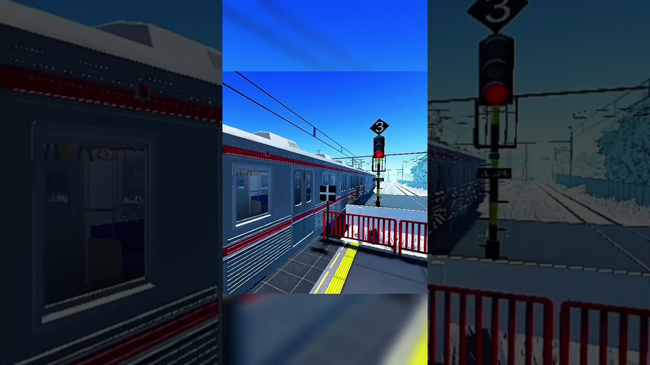 Detik-detik Commuter Line tiba di stasiun gns 