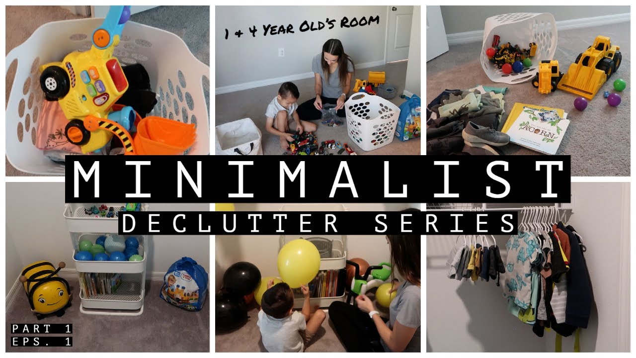 Minimalist Declutter Series | Part 1 Eps.1 | Declutter With Me | 4 Year Old Declutters #minimalist