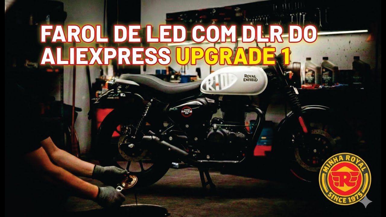 INSTALAÇÃO FAROL DE LED COM DRL DO ALIEXPRESS NA 