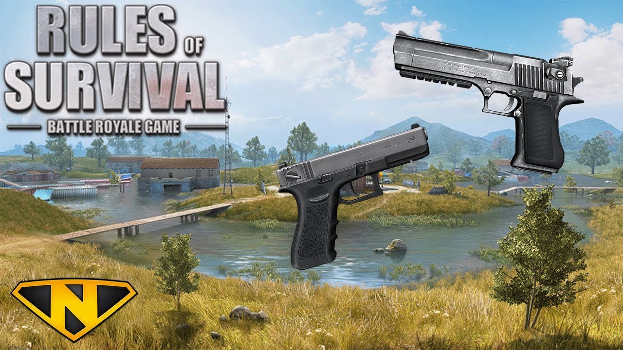 PISTOL ONLY CHALLENGE! (Rules of Survival: Battle Royale)