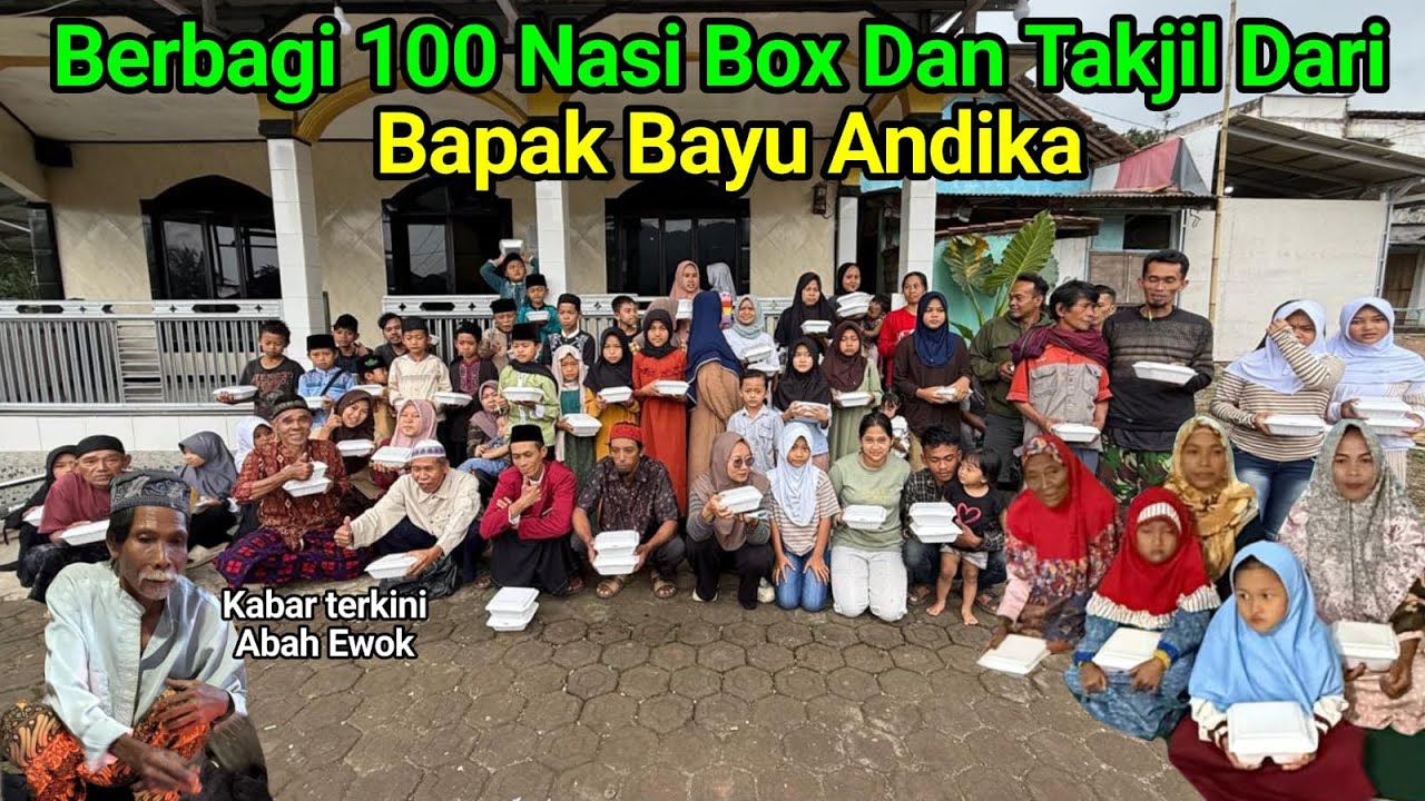 Hari Ke 3 Berbagi Takjil Dari Bapak Bayu Andika Kepada Santri Serta Abah Ewok Orang Tua Kang Ikip