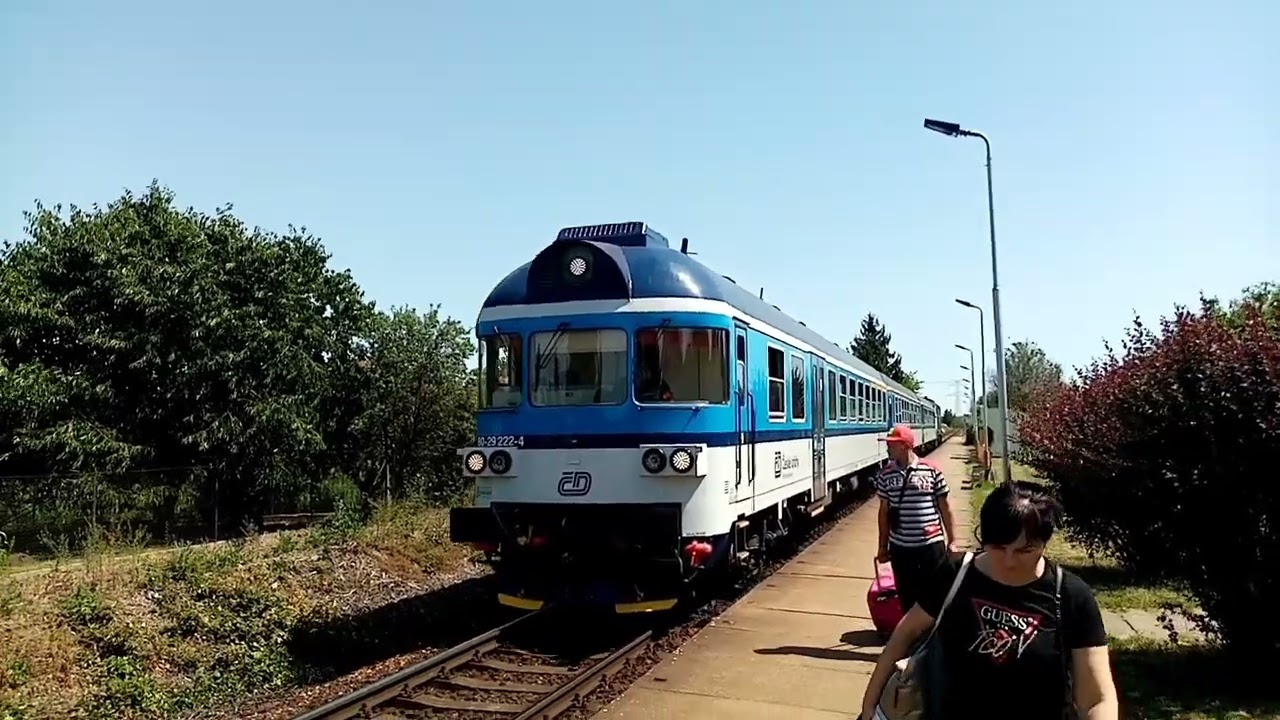 Vlaky ve stanici Zlonín [Okr. Praha - východ] 18.6.2022