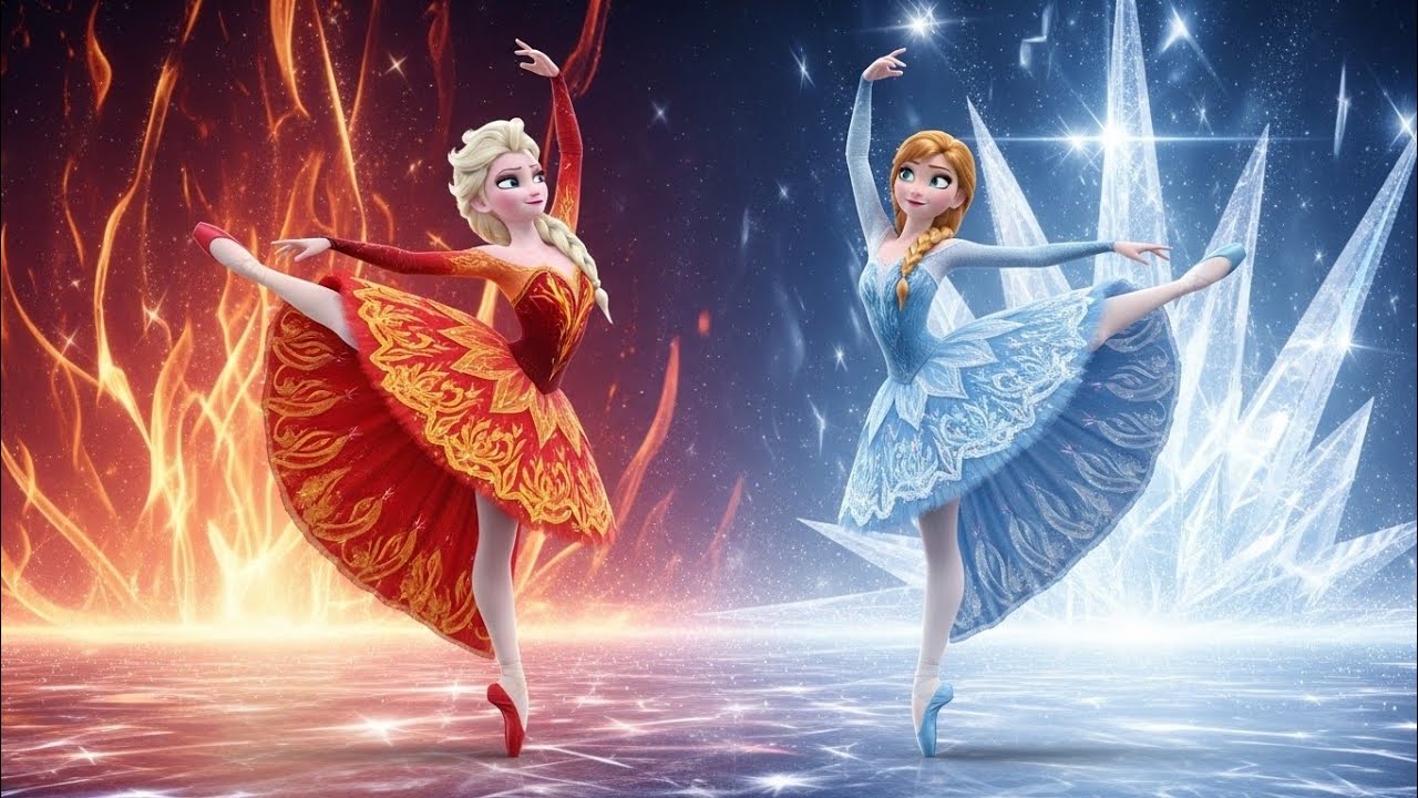 ❄️🔥 Sisters of Elements: Elsa & Anna, The Fire & Ice Ballet 🔥❄️