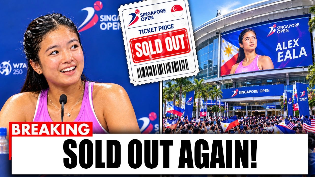 SINGAPORE PANICS After Alex Eala Sells Out Her FIRST MATCH Within Seconds!