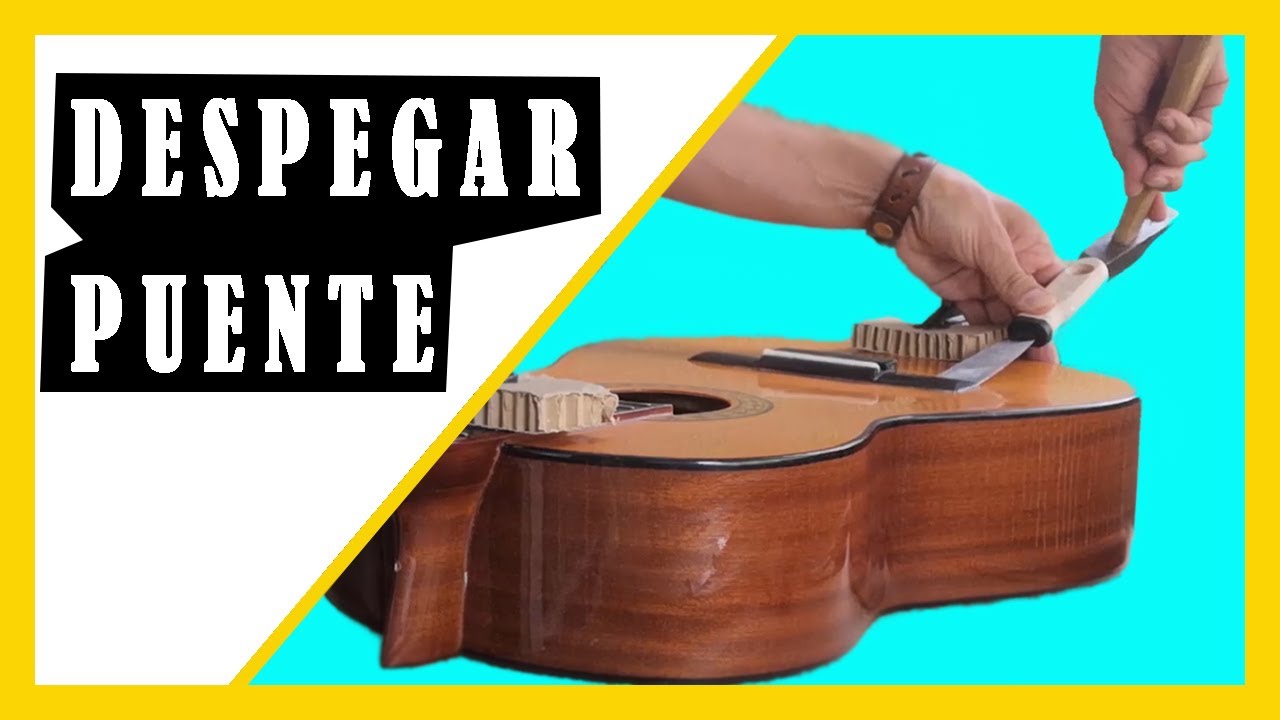 ✅©️ Cómo DESPEGAR el PUENTE de una GUITARRA sin DAÑAR LA TAPA ARMÓNICA🔧🎸