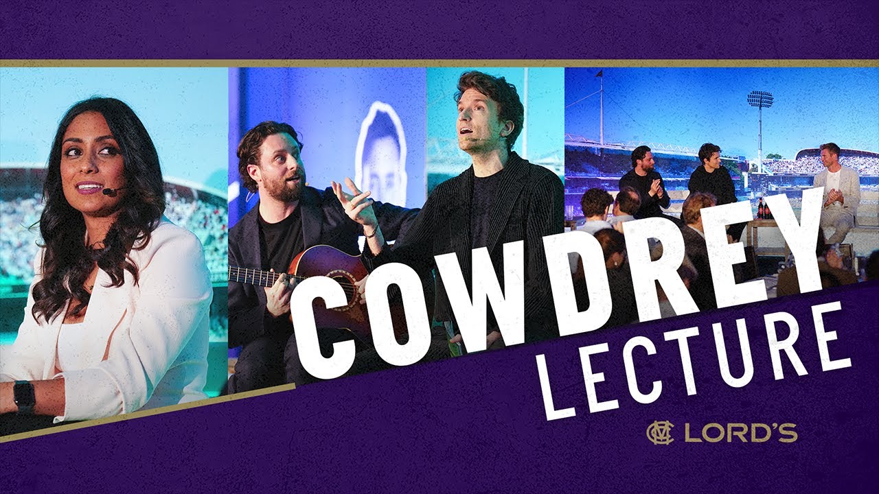2024 MCC Cowdrey Lecture with Jimmy Anderson, Greg James & Felix White