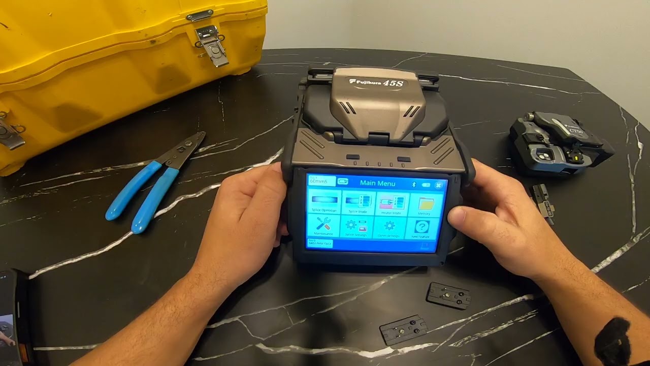 Fujikura 45S apresentação básica em português , fiber splice , fusão , telecomunicações. 