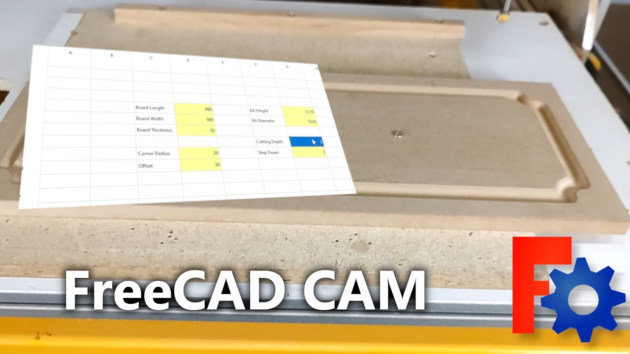 Parametric CNC Moldings in FreeCAD | Full G-Code Workflow for Custom MDF Cabinet Doors
