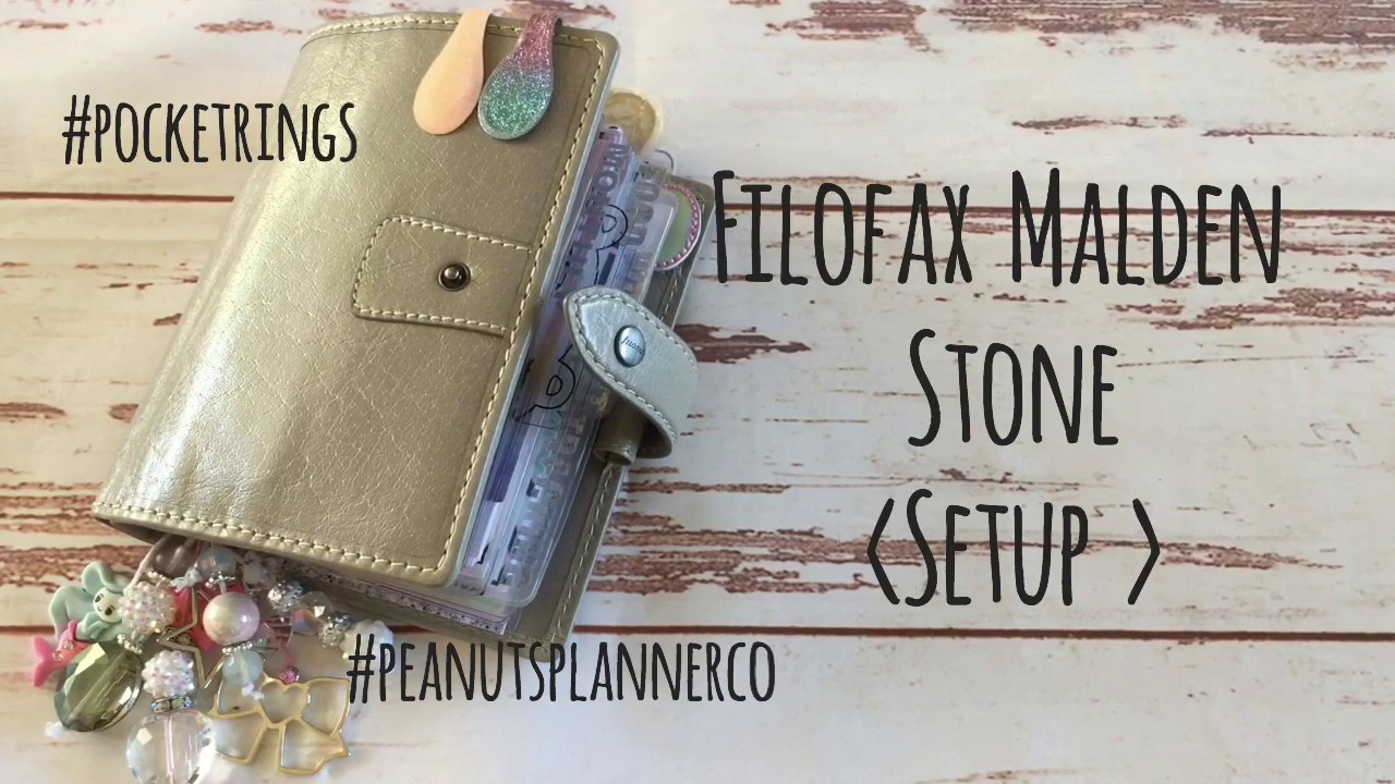Pocket Filofax Malden Stone - new setup | Jenny
