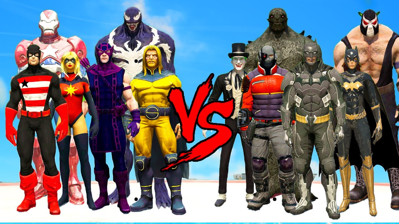 Dark Avengers Alliance VS Justice League - Epic Fight GTA 5