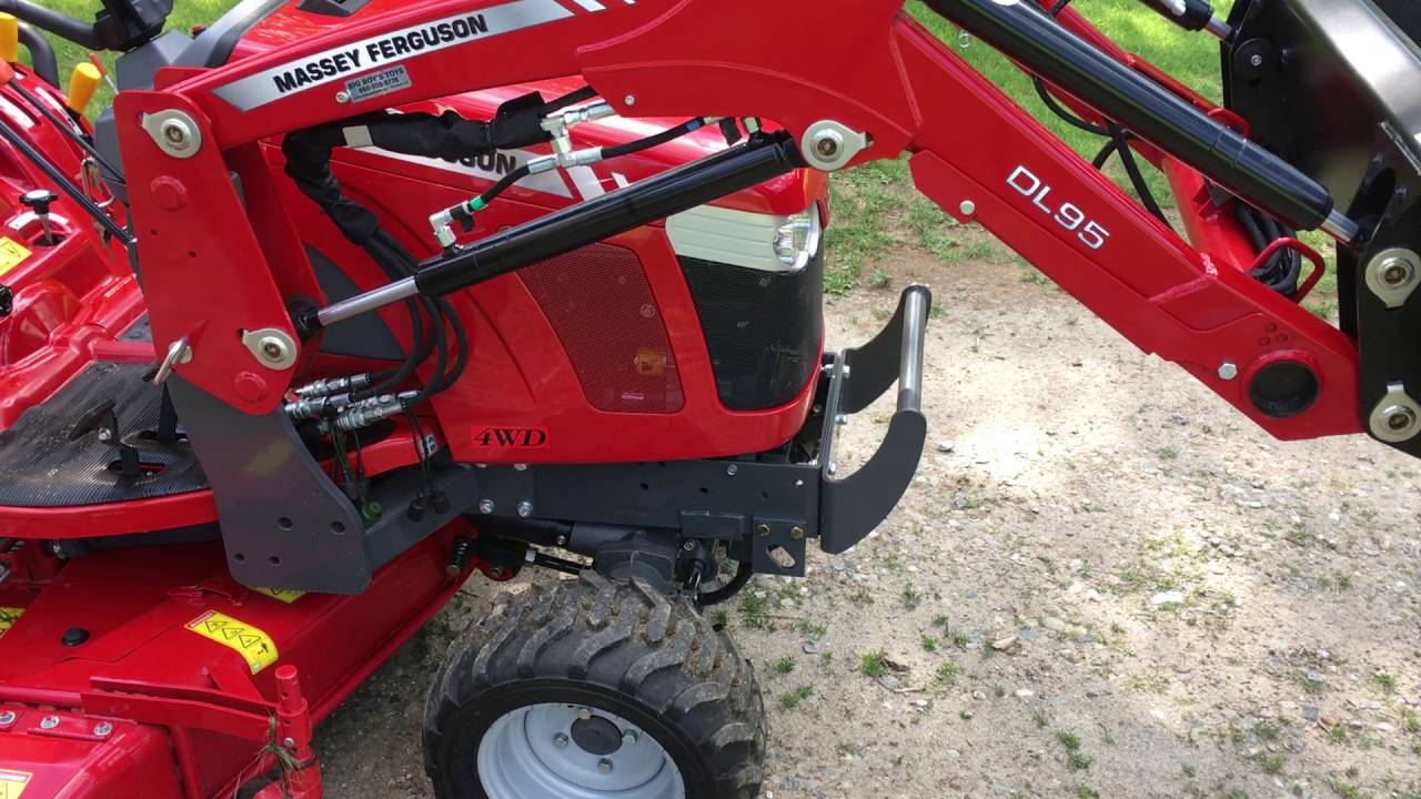 massey ferguson gc 1705 loader removal
