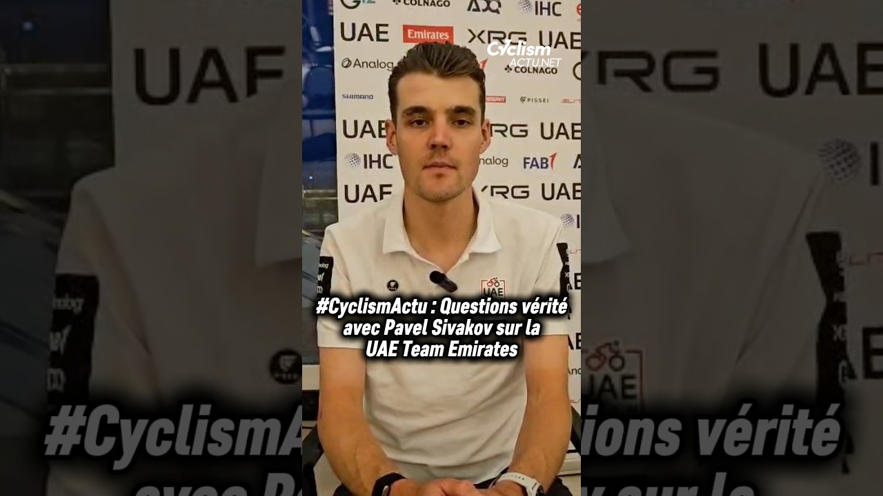 #CyclismActu : Pavel Sivakov se pr&ecirc;te au &ldquo;Qui est le plus&hellip;&rdquo; version UAE ! #cycling #shorts #pogacar