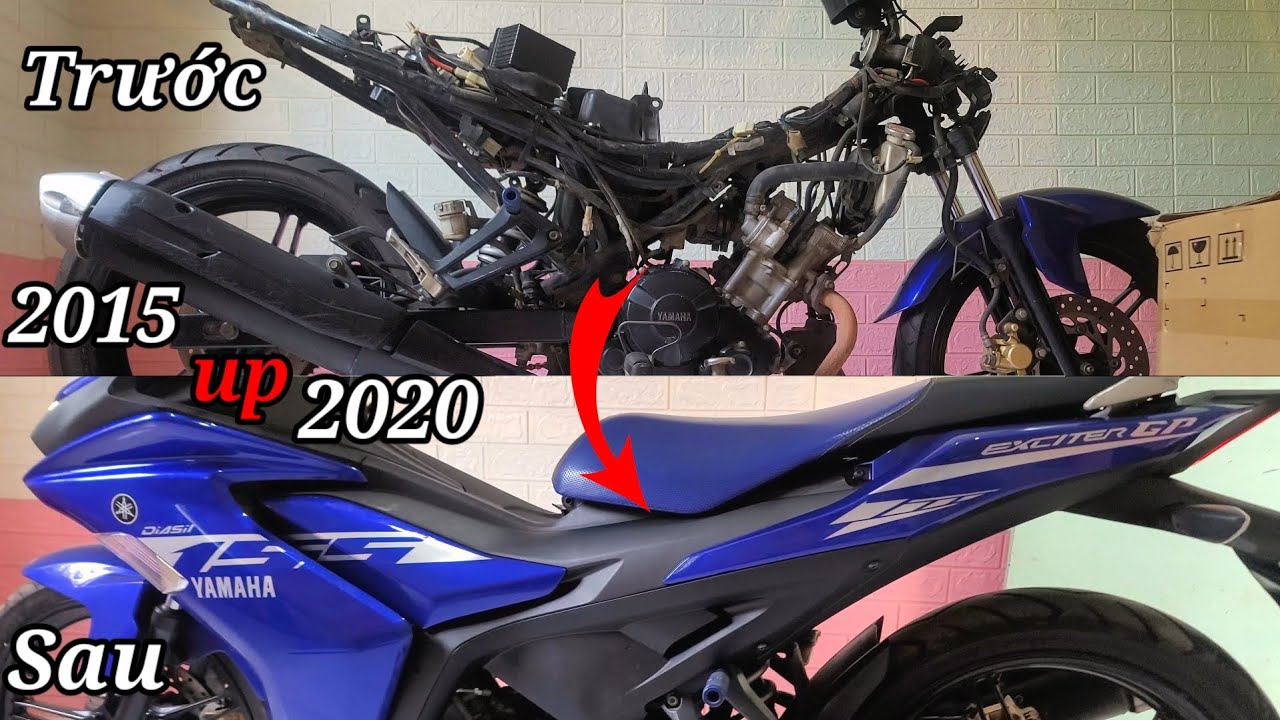 Thay Áo Mới Cho Người Bạn Đồng Hành( yamaha Exciter 150 lên áo 155 VVA)