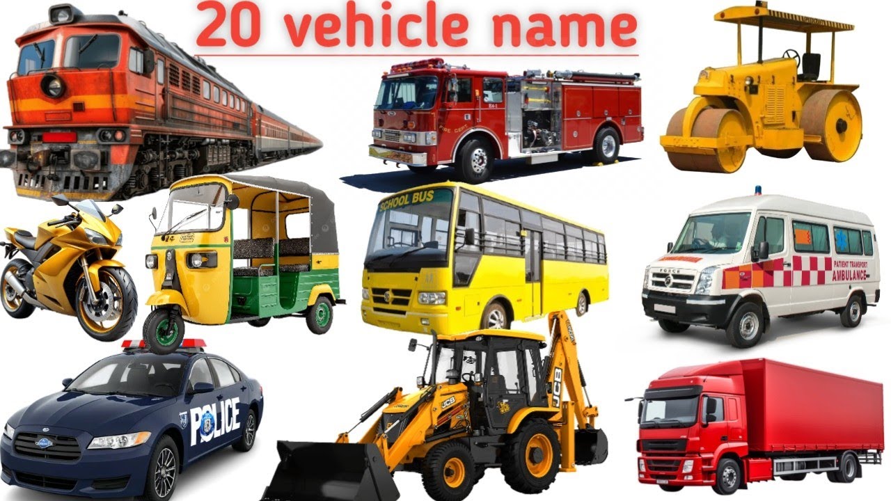 Transportation Vehicles for Kids | Preschool Learning Video 🚑