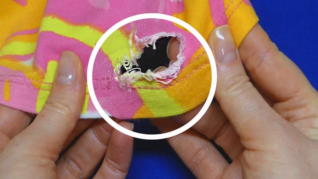 3 замечательных швейных трюка, как красиво и аккуратно зашить дырку в одежде.
