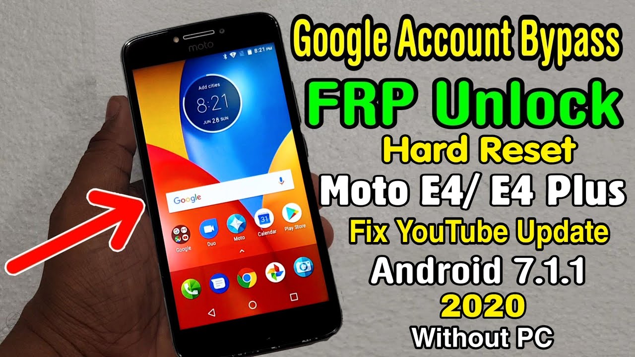 Moto E4/E4 Plus Hard Reset & FRP Bypass Fix YouTube Update ‖ Moto xt1763/xt1766/xt1770/xt1773/xt1776