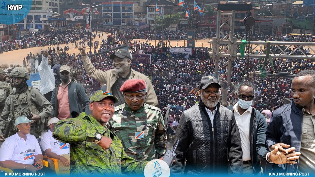 RDC : MEETING DU M23/AFC À BUKAVU – CORNEIL NANGA A PRÉSIDÉ UN MEETING D'ENVERGURE
