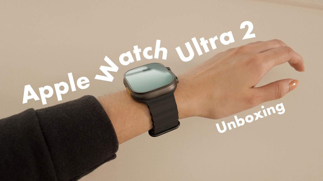 Apple Watch Ultra 2 🖤 (Black Titanium) | aesthetic asmr unboxing ✨| Small wrist fit