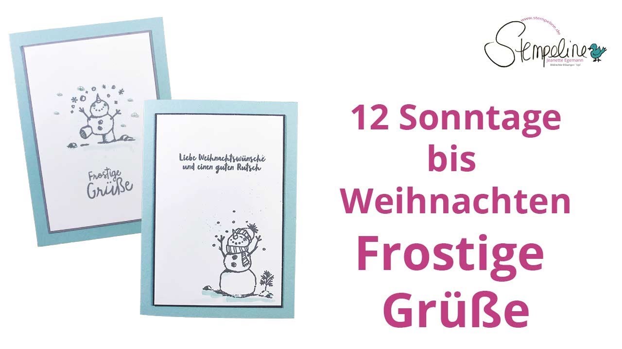Karten Frostige Grüße Stampin‘  Up!