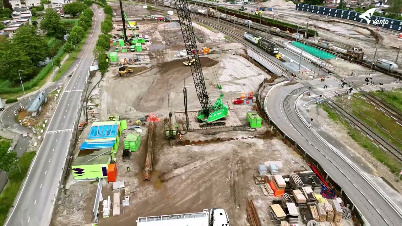 De ondertunneling van de viersporige overweg &ldquo;Vierpaardjes&rdquo; Deel 8 Mei 2024