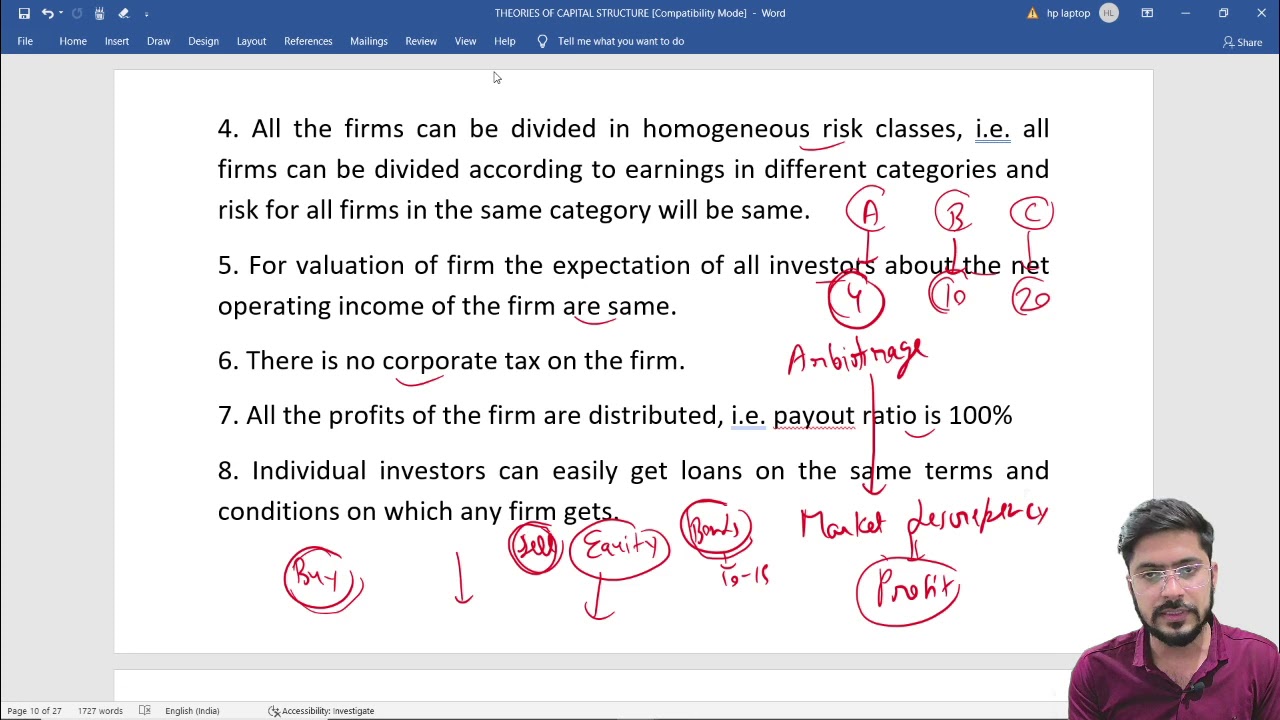 MM Theory and Traditional Theory with Numerical Question I NET Commerce I Junior Accountant I