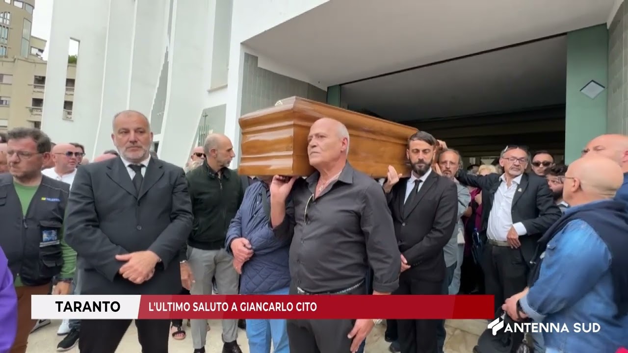 20 MAGGIO 2025   TARANTO   L'ULTIMO SALUTO A GIANCARLO CITO