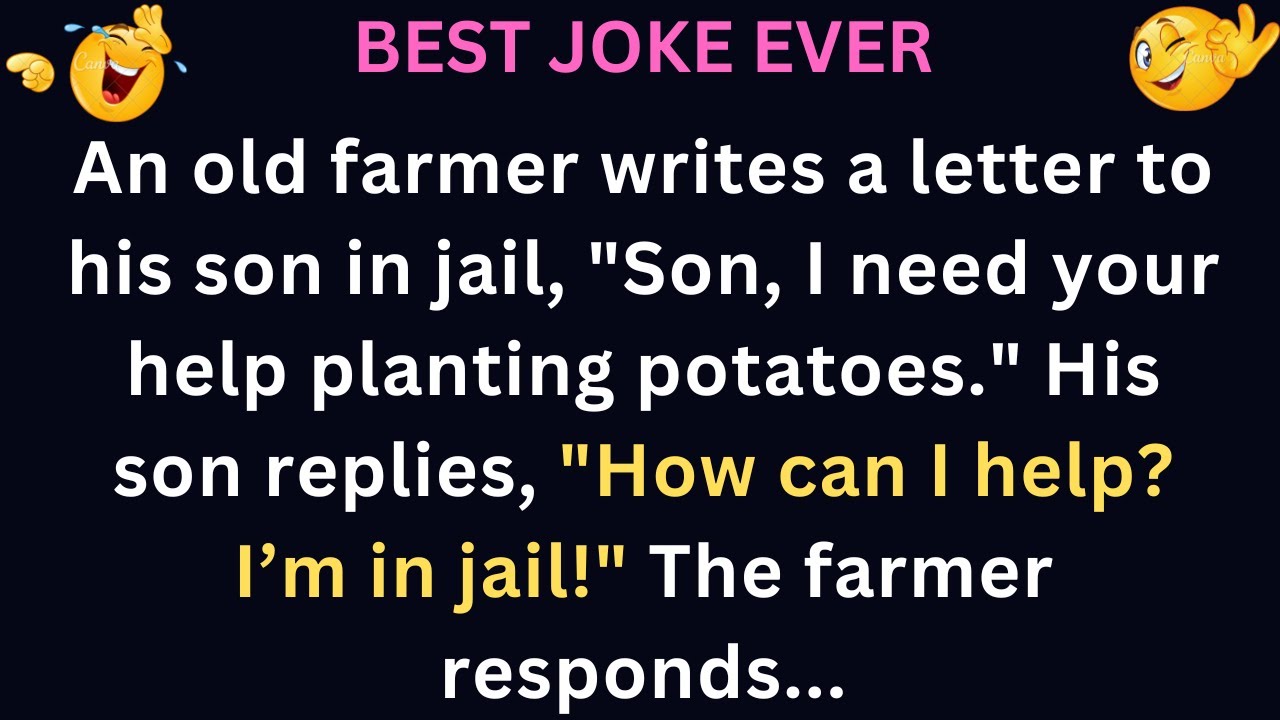 😂 Joke Of  The Day | How a Farmer Got His Son to Help from Prison... | #jokes