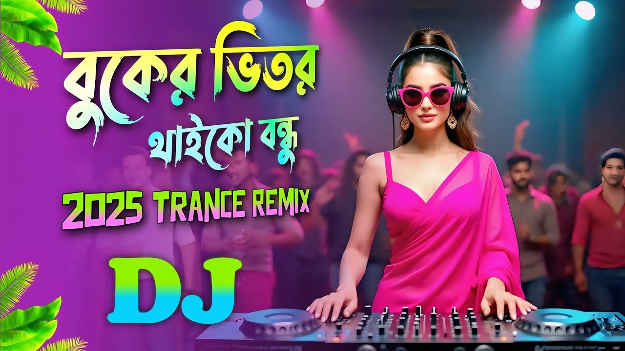 বুকের ভিতর থাইকো বন্ধু - Dj Gan | Buker Vitor Thaiko Bondu Remix | 2025 Trance Mix | Dj