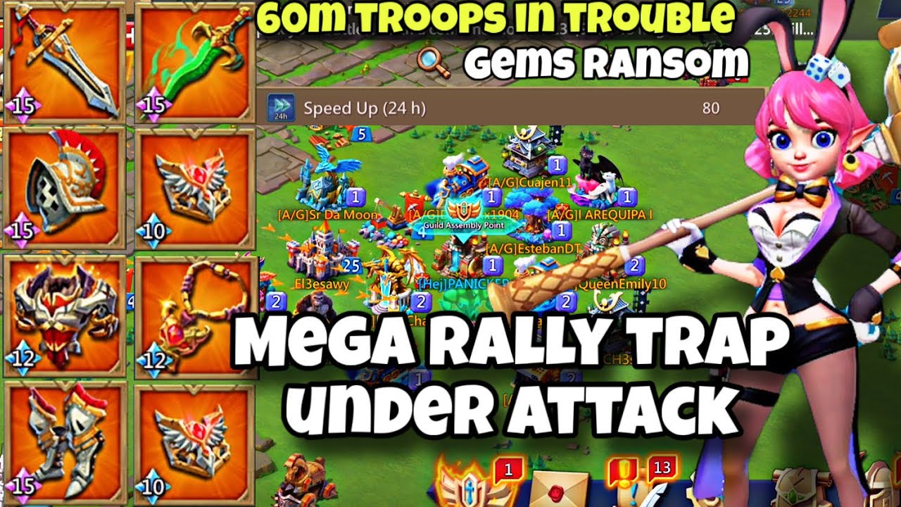 МЕГАРАЛЛИ-ЛОВУШКА ПОД АТАКОЙ | #lordsmobile #rallytraplordsmobile
