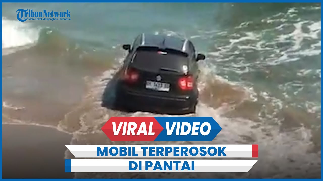 Viral Mobil Ignis Terperosok Sampai di Bibir Pantai Batu Mejan Jadi Tontonan Turis