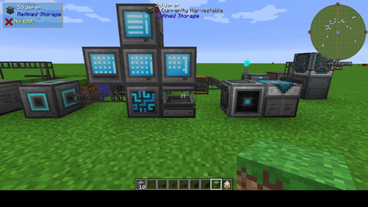 MINECRAFT ESPAÑOL TUTORIAL REFINED STORAGE 1.10.2