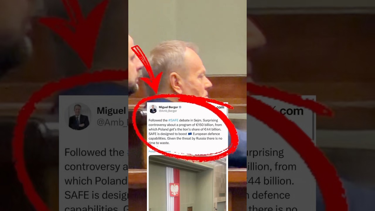 SZOK! Ambasador Niemiec w Sejmie nadzoruje program SAFE - ogromne środki dla niemieckiego przemysłu!