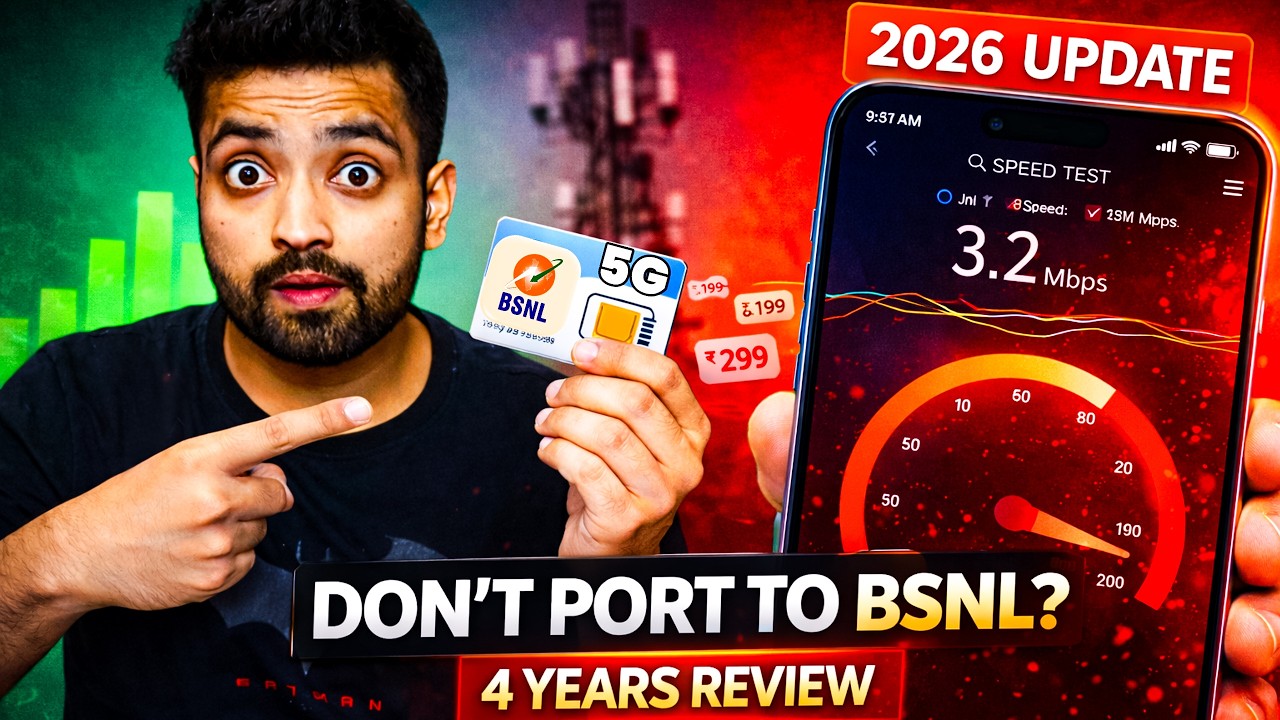 Don&rsquo;t Port to BSNL in 2026 Before Watching This ⚠️ Speed Test, New Plans, Network