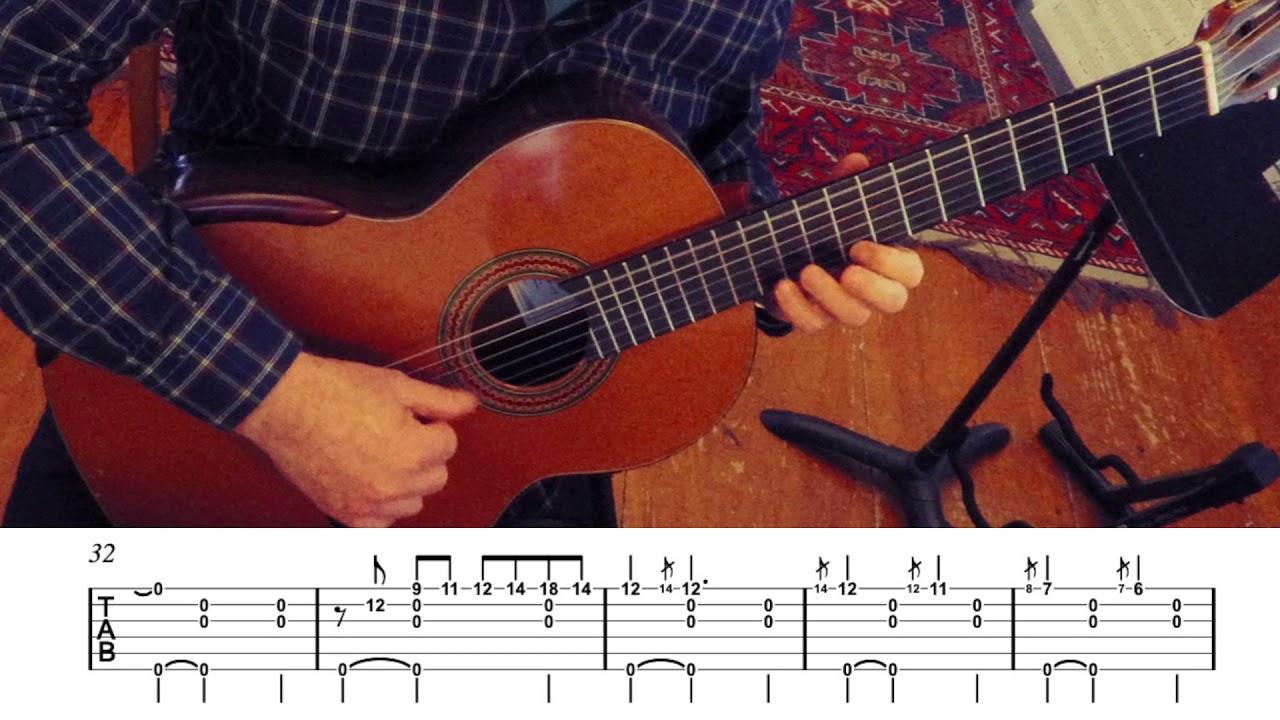 Gnossienne No.  1- ERIK Satie (Guitar Tab)