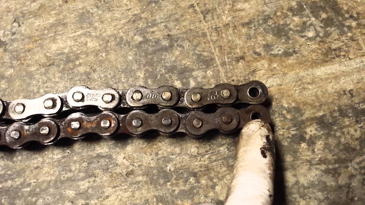 COMPARING CHEAP MOTORCYCLE CHAIN $40 .BEWARE