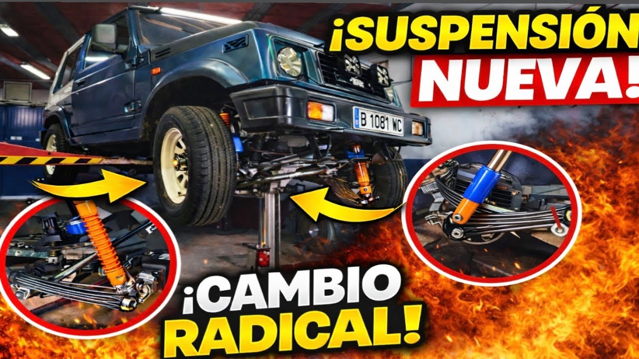 Le cambio la suspensión al Suzuki Samurai… ¡ESTABA DESTROZADA