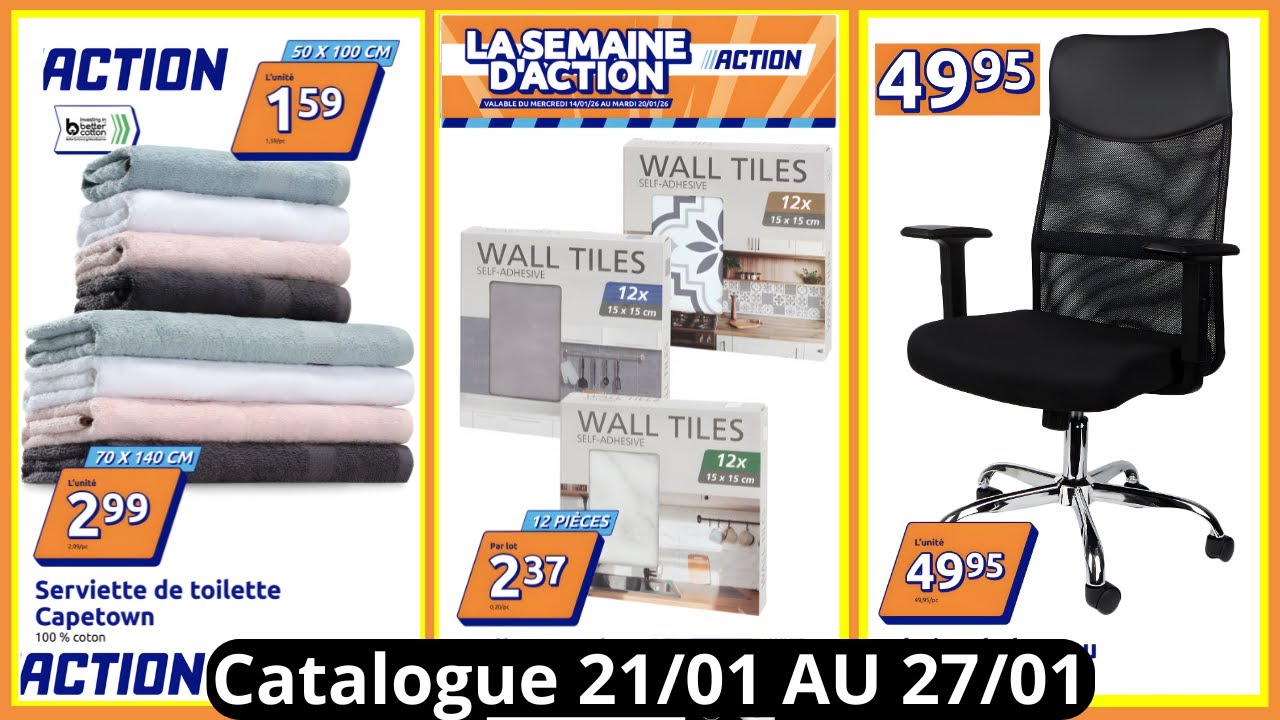 ACTION Catalogue De La Semaine Du 21/01/26 AU 27/01/26 ACTION France Arrivage De La Semaine