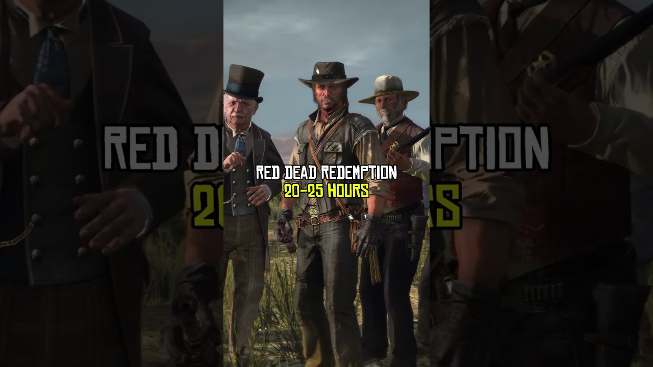 How Long To Beat Each RDR Game? #shorts #rdr #rdr2