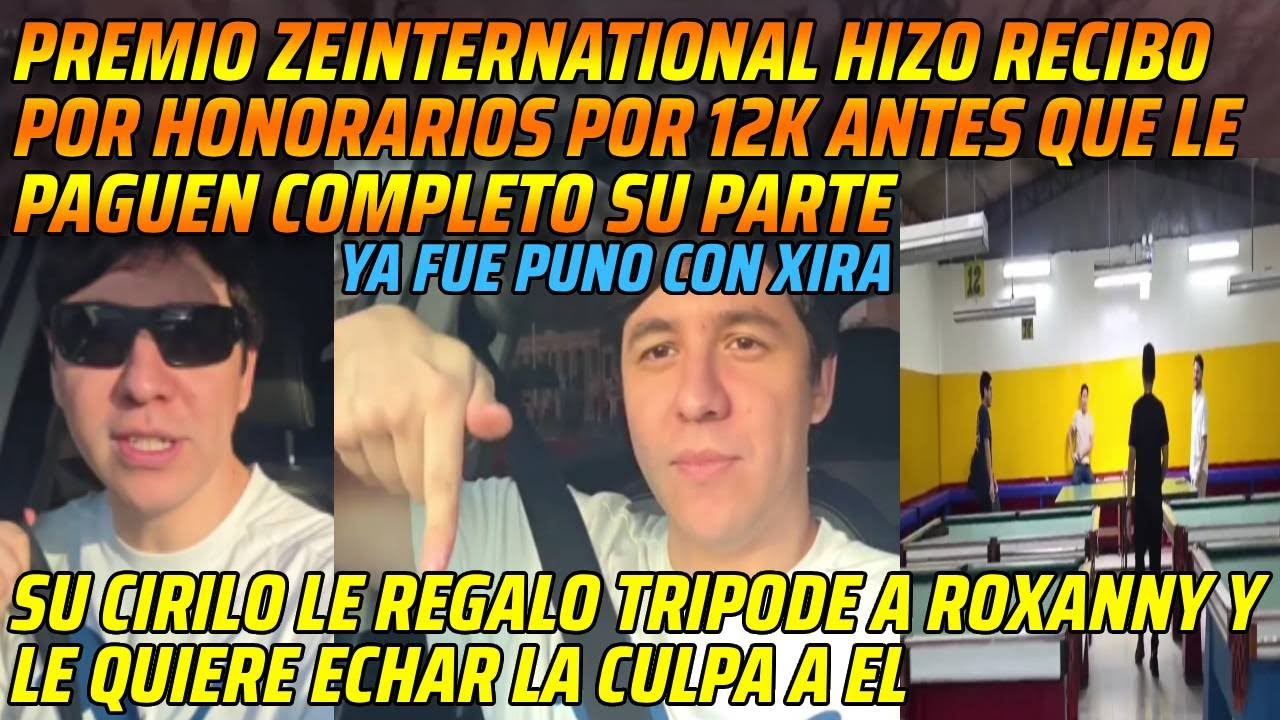 😂PREMIO ZEINTERNATIONAL HIZO RECIBO POR HONORARIOS POR 12K ANTES QUE LE PAGUEN COMPLETO SU PARTE😂XD😂
