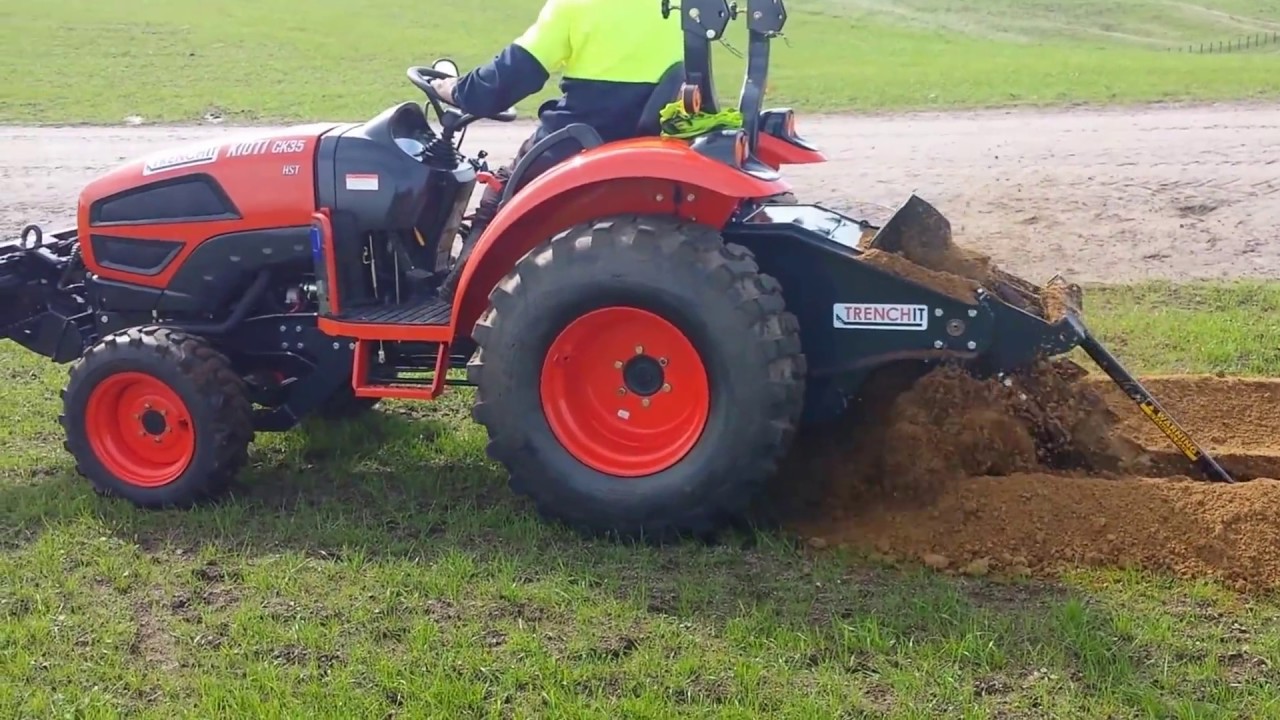 Trench It Kioti CK35 Tractor Mounted Trencher