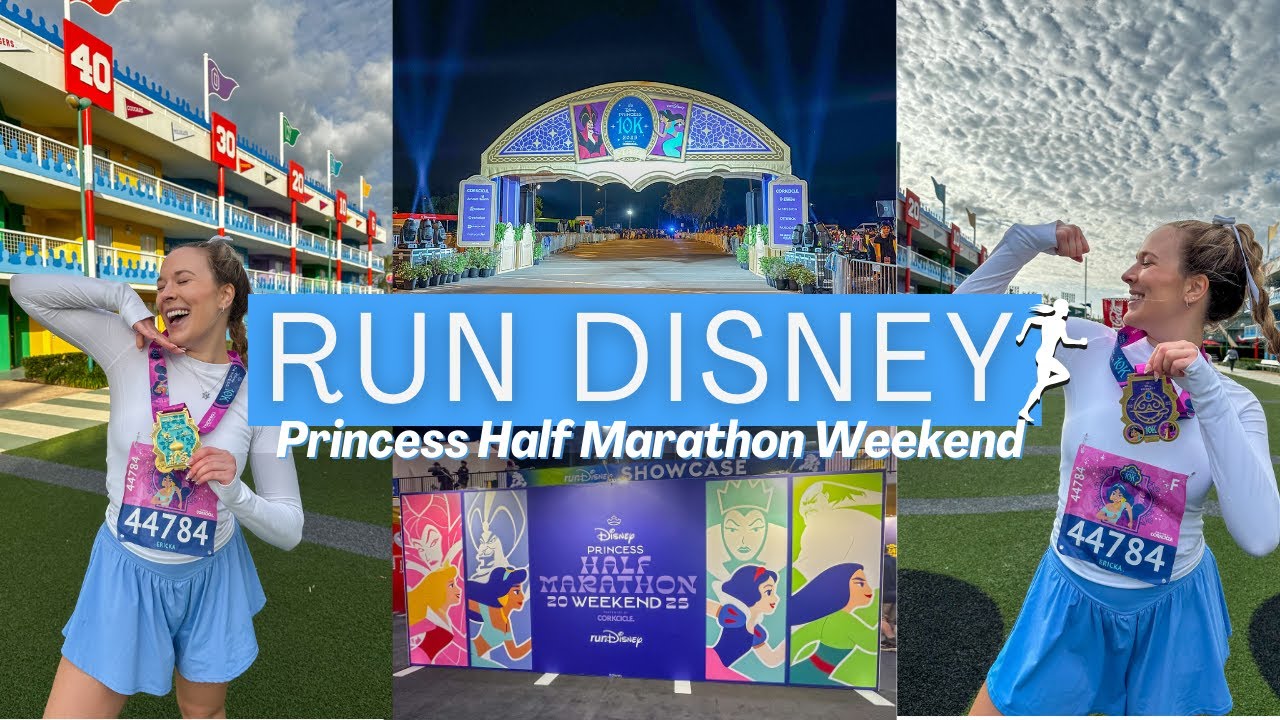 RUNDISNEY Princess Half Marathon Weekend 👟🏆 Running my first 10k at Disney World!