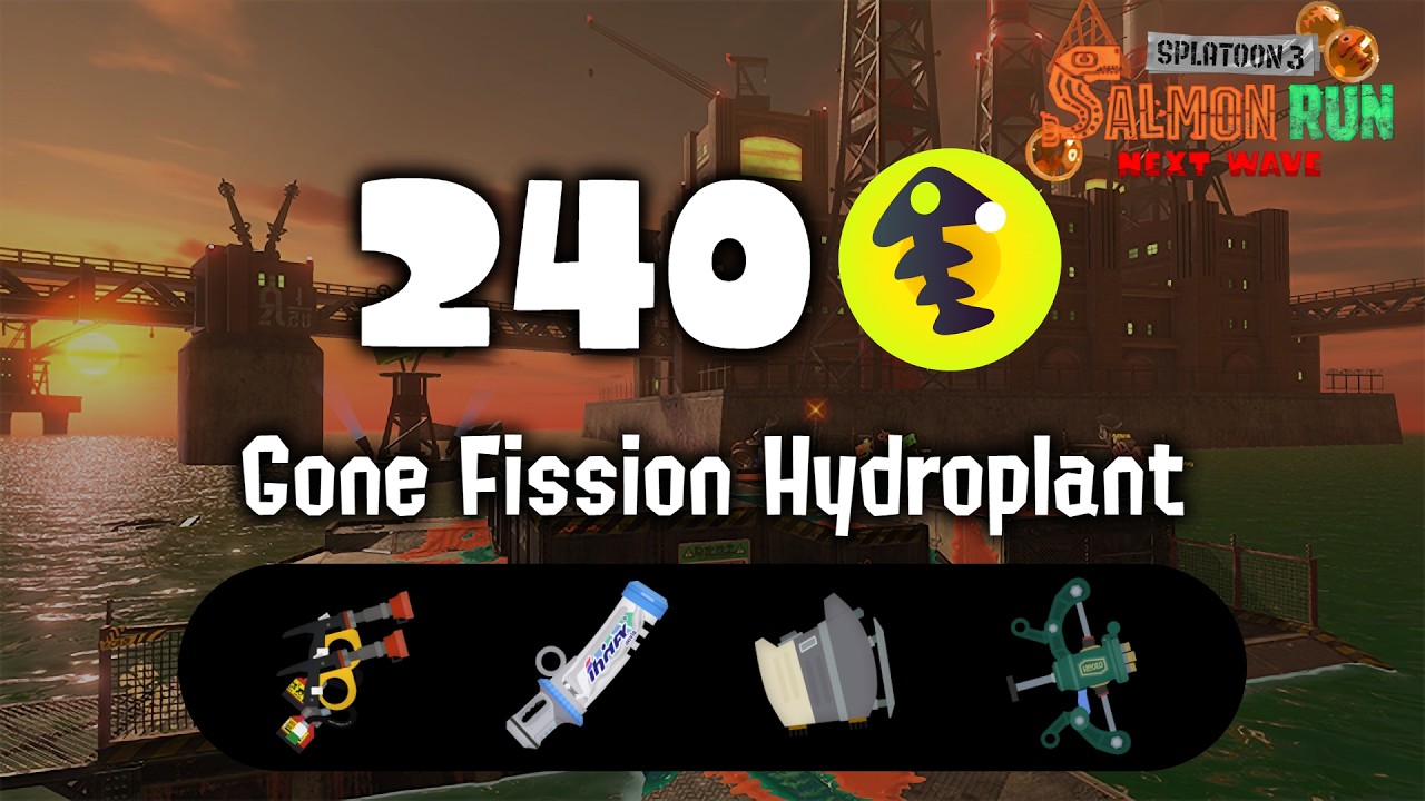 240 on Gone Fission Hydroplant - Splatoon 3 Salmon Run