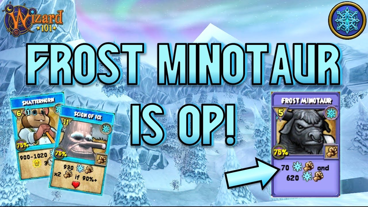 Wizard101: MAX ICE PvP (140): Frost Minotaur Is OP!