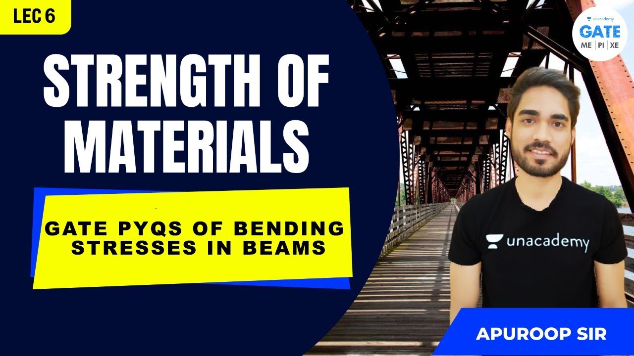 GATE PYQs of Bending Stresses in Beams | L 6 | Strength of Materials | Apuroop Sir