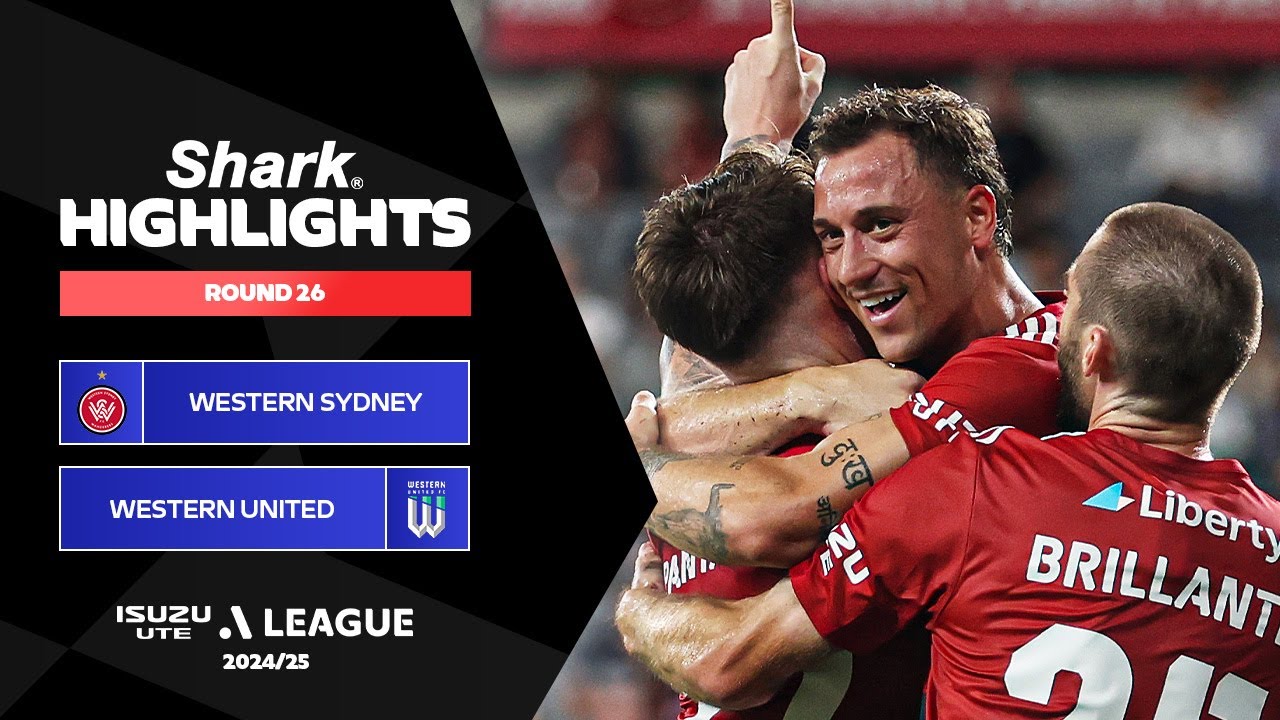 Western Sydney v Western United - Shark Highlights | Isuzu UTE A-League 2024-25 | Round 26