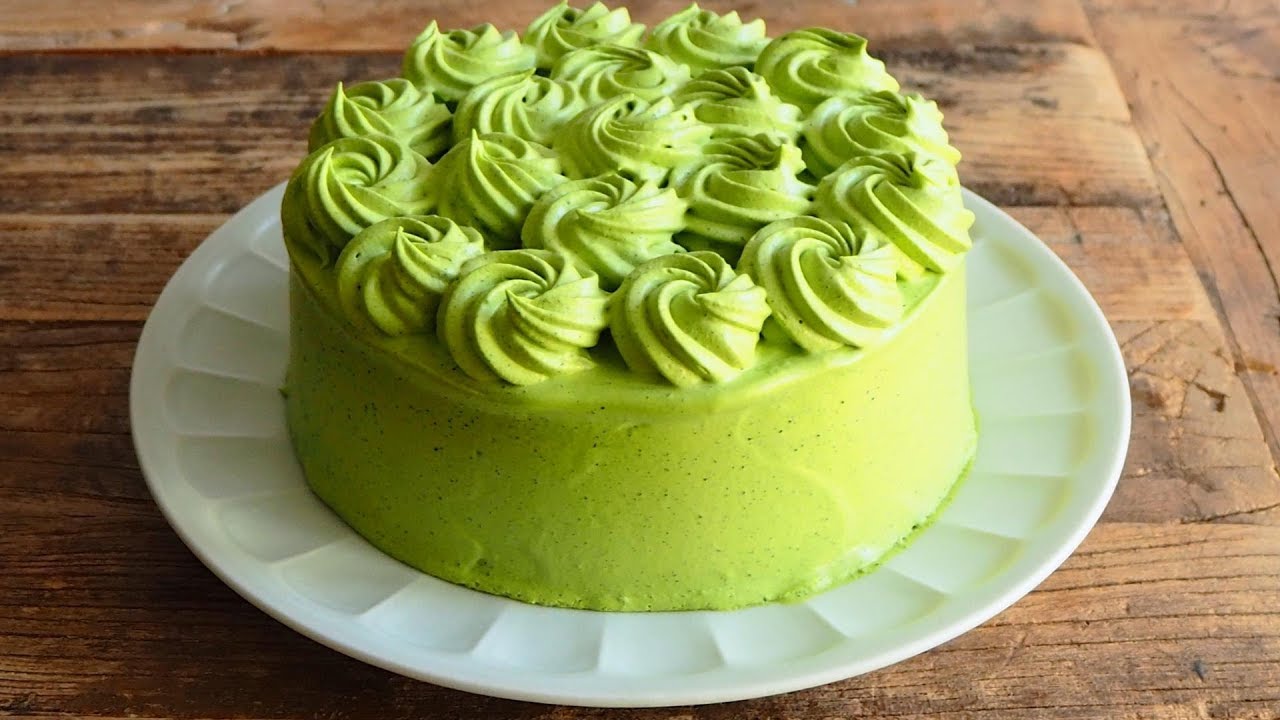 簡単美味しい抹茶デコレーションケーキの作り方/Simple and delicious Matcha decorated cake[Japanese green tea]