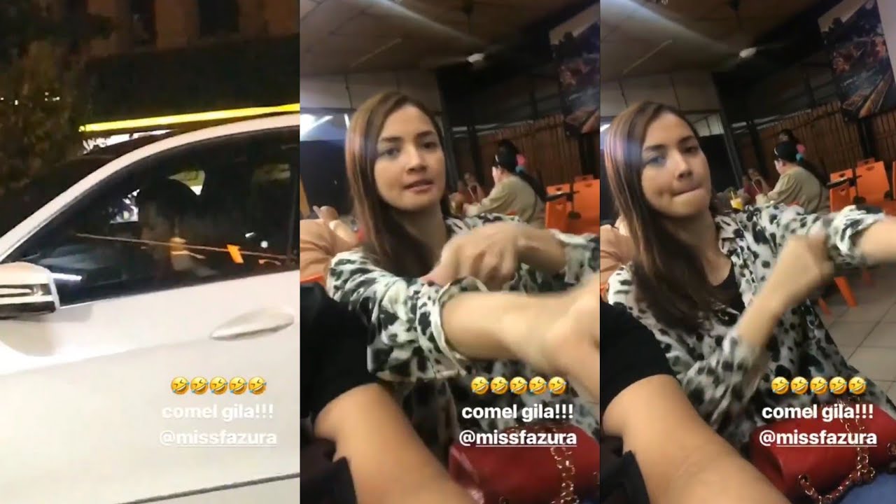 Comel Fazura Singsing Lengan Tengok Fattah Amin & Tiz Zaqyah Dalam Kereta