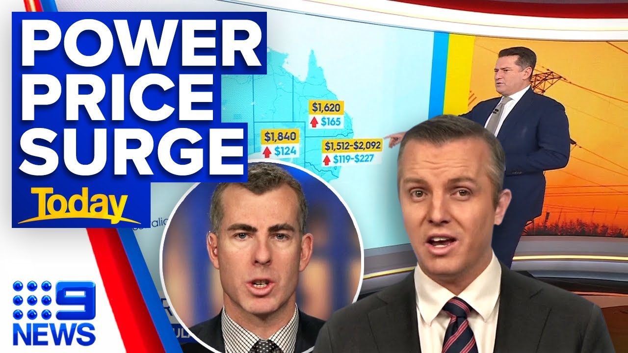 Power price shock: Why electricity bills are set to surge in three states | 9 News Australia